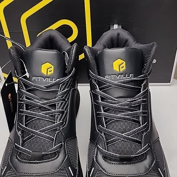 FitVille Men's High-top SteelCore Work Boots Size 12.5 EW - Picture 6 of 10